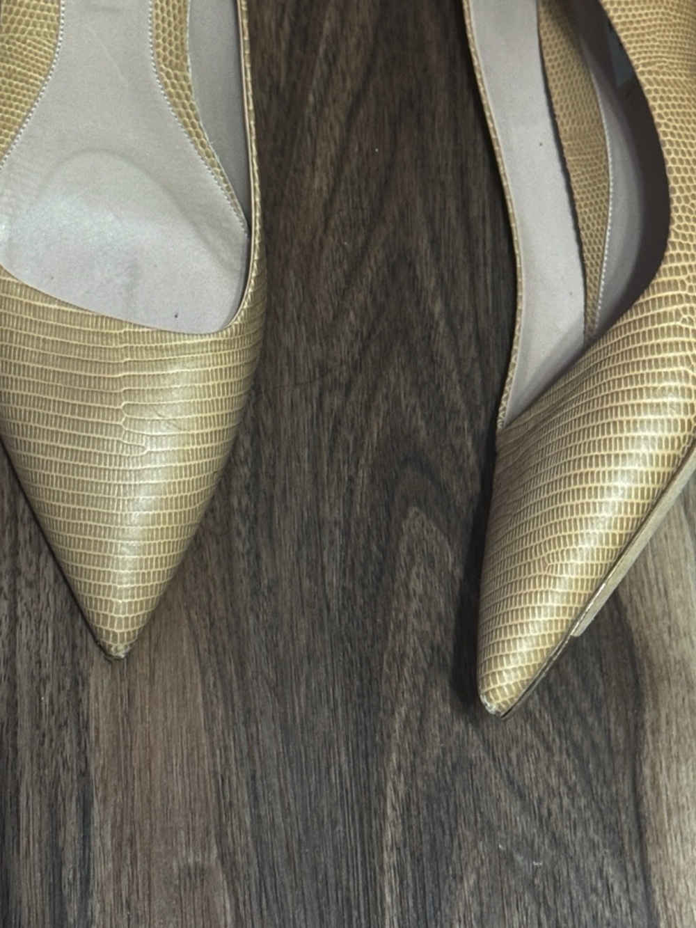 M.M.LaFleur Ginger Pumps - Embossed Lizard in Wheat EU 39.5/US 8.5/9 - Picture 5 of 12